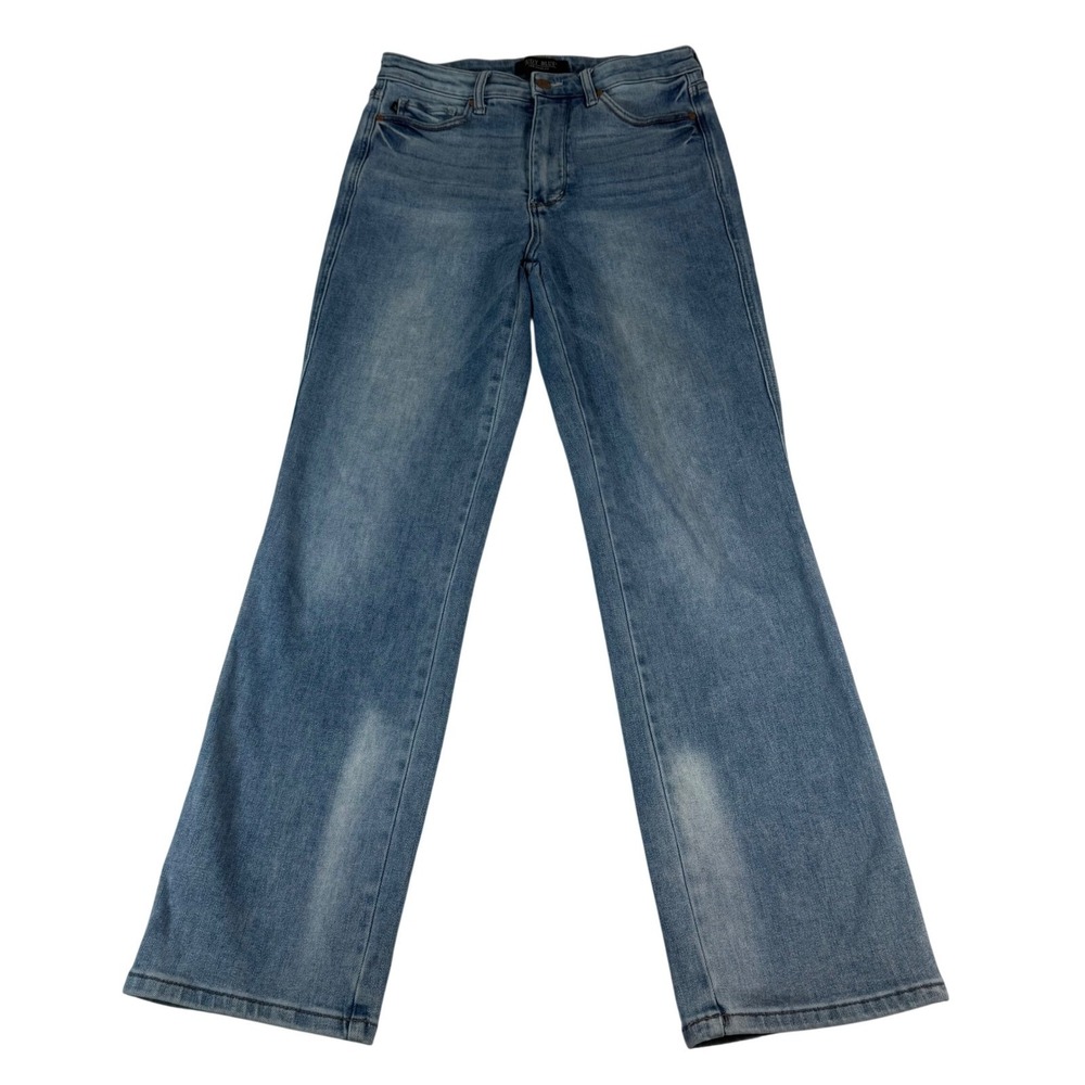 Judy Blue Straight Leg Jeans Womens‎ 13/31 Light Wash Denim High Rise Stretch